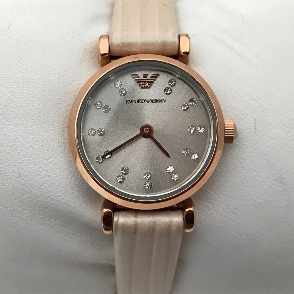Emporio Armani Women Watch AR1762 Genuine Leather - Picture 2 of 8